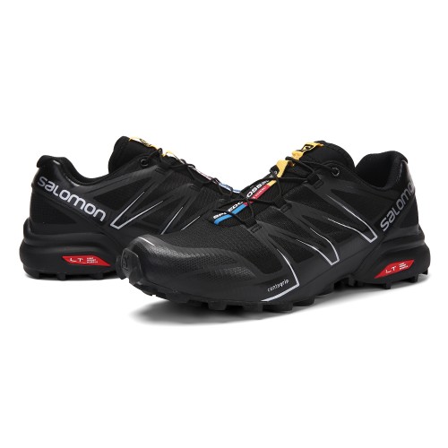 Men's Salomon Shoe Speedcross Pro Contagrip Black Silver