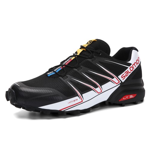 Men's Salomon Shoe Speedcross Pro Contagrip Black White