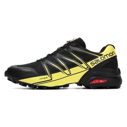 Men's Salomon Shoe Speedcross Pro Contagrip Black Yellow