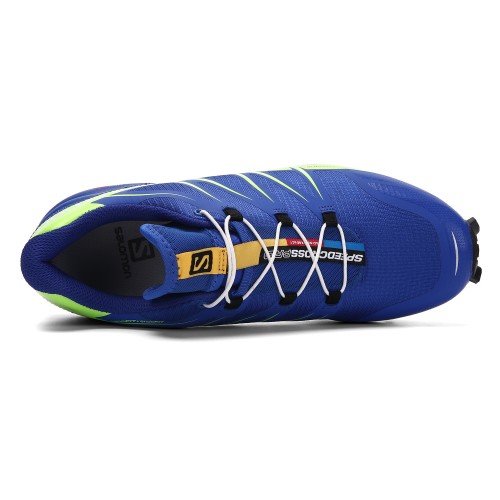 Men's Salomon Shoe Speedcross Pro Contagrip Blue Fluorescent