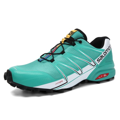 Men's Salomon Shoe Speedcross Pro Contagrip Lack Blue White
