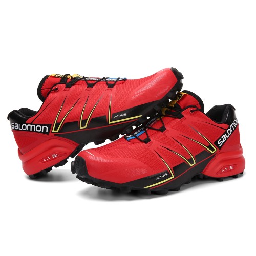 Men's Salomon Shoe Speedcross Pro Contagrip Red Black