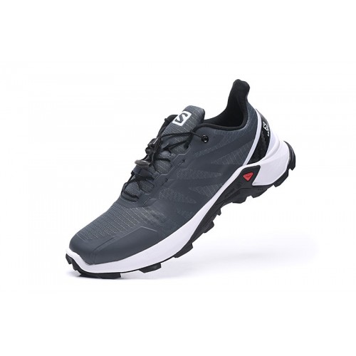 Men's Salomon Supercross Trail Running Shoes Gray