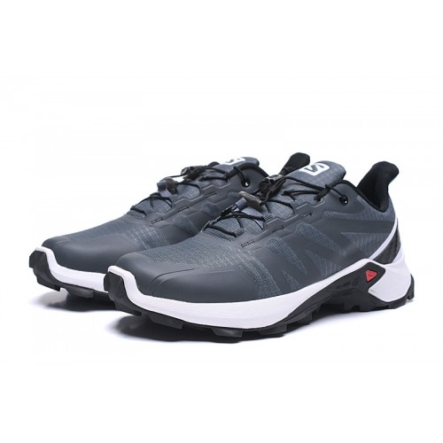Men's Salomon Supercross Trail Running Shoes Gray