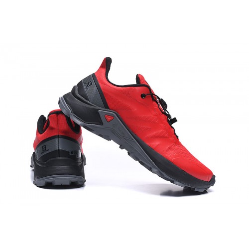 Men's Salomon Supercross Trail Running Shoes Red