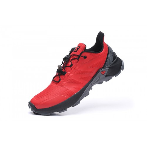 Men's Salomon Supercross Trail Running Shoes Red