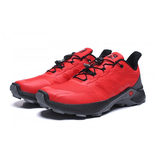 Men's Salomon Supercross Trail Running Shoes Red