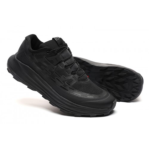 Salomon Ultra Glide Trail Running Shoes In Full Black For Men