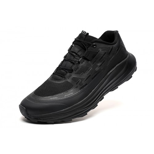 Salomon Ultra Glide Trail Running Shoes In Full Black For Men