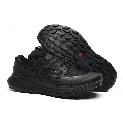 Salomon Ultra Glide Trail Running Shoes In Full Black For Men