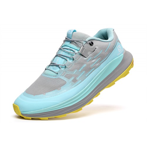 Salomon Ultra Glide Trail Running Shoes In Gray Cyan For Men