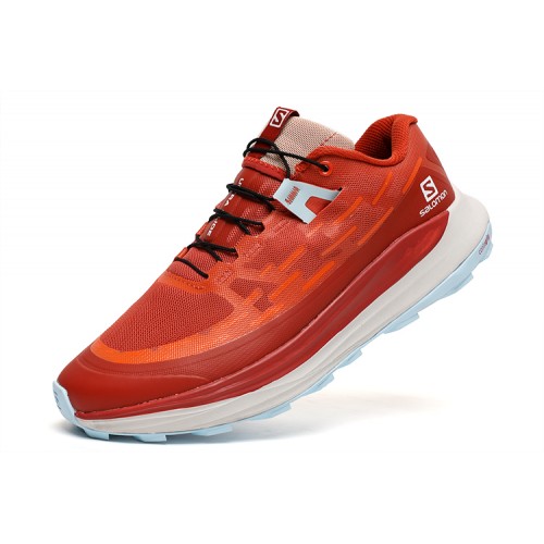 Salomon Ultra Glide Trail Running Shoes In Red White For Men