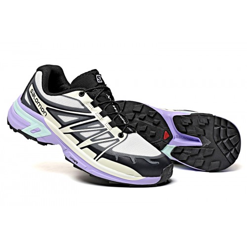 Salomon XT-Wings 2 Unisex Sportstyle Shoes In Black Purple For Women