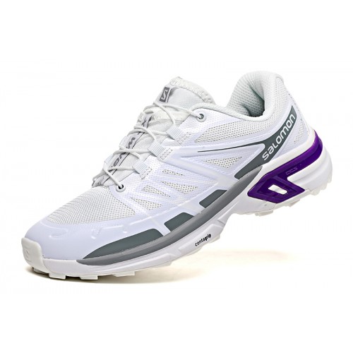 Salomon XT-Wings 2 Unisex Sportstyle Shoes In White Gray For Women