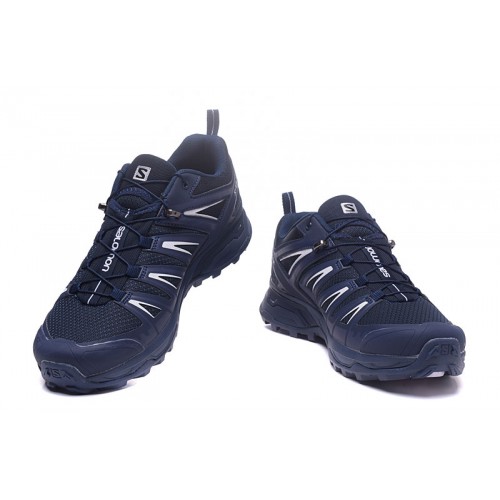 Men's Salomon Shoe X ULTRA 3 GTX Waterproof Blue White
