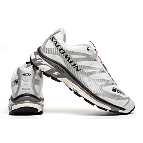 Salomon XT-4 Advanced Unisex Sportstyle Shoes In Silver White For Men