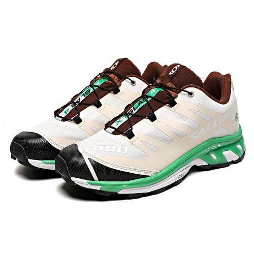Salomon XT-4 Advanced Unisex Sportstyle Shoes In White Green For Men