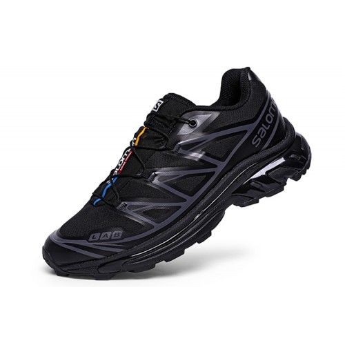 Salomon XT-6 Advanced Unisex Sportstyle Shoes In Black Dark Gray For Men