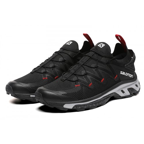 Salomon XT-Rush Unisex Sportstyle Shoes In Black Gray For Men