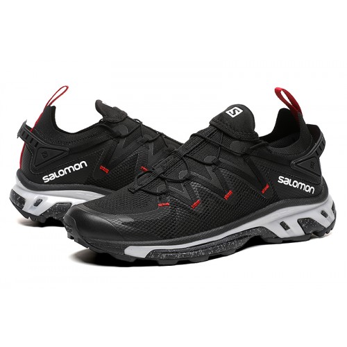 Salomon XT-Rush Unisex Sportstyle Shoes In Black Gray For Men