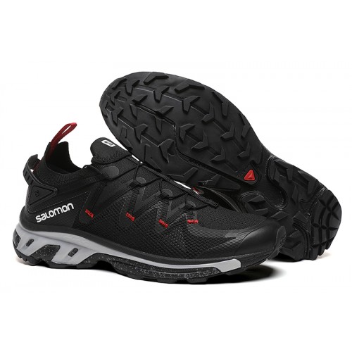 Salomon XT-Rush Unisex Sportstyle Shoes In Black Gray For Men