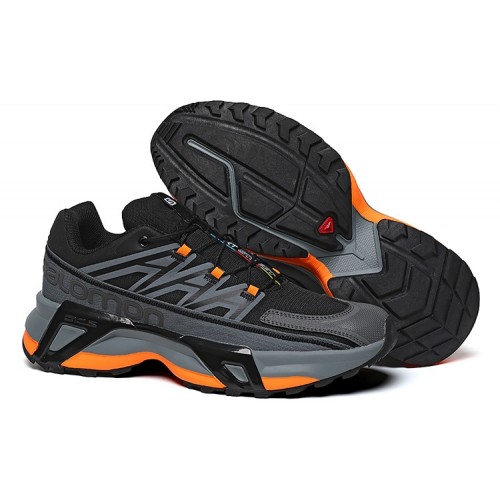 Men's Salomon XT Street Shoes Black Gray Orange