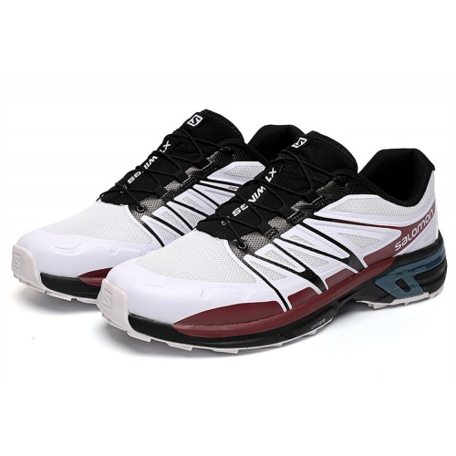 Salomon XT-Wings 2 Unisex Sportstyle Shoes In White Wine Black For Men